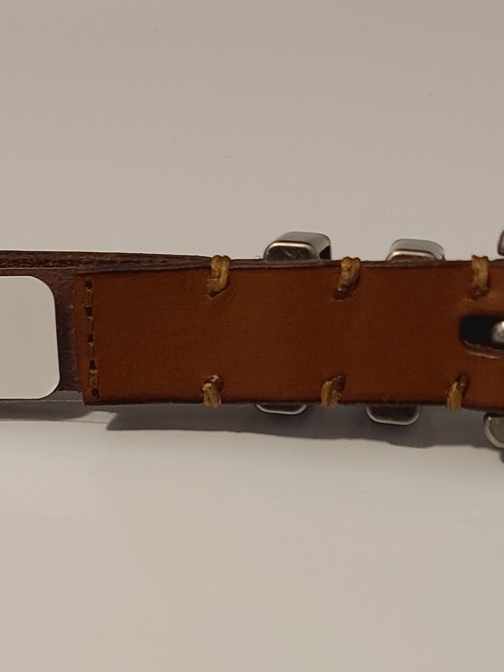 Frye Brown Leather Belt with Engraved Silver Buckle - Picture 5 of 7